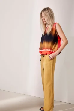 Summum Woman Bedrukte Mouwloze Top|Vrouwen Tops & T-Shirts