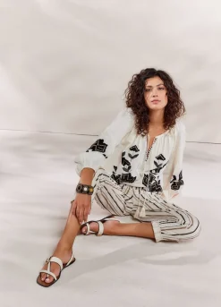 Summum Woman Blouse In Linnenmix|Vrouwen Blouses