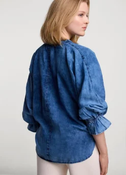 Summum Woman Blouse Met Broderie Anglaise|Vrouwen Blouses