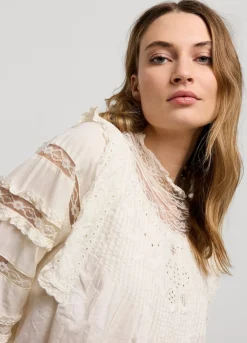 Summum Woman Blouse Met Kant|Vrouwen Blouses
