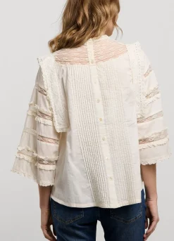 Summum Woman Blouse Met Kant|Vrouwen Blouses