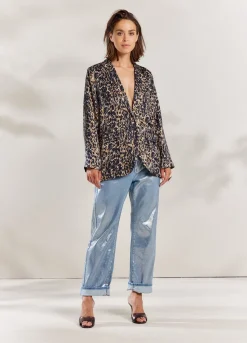 Summum Woman Boyfriend Blazer Met Print|Vrouwen Blazers & Jasjes