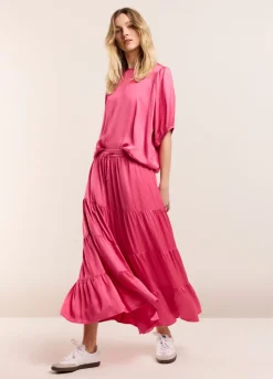 Summum Woman Brede Strokenrok|Vrouwen Rokken