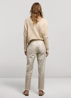 Summum Woman Broek Metallic Print|Vrouwen Broeken & Jumpsuits