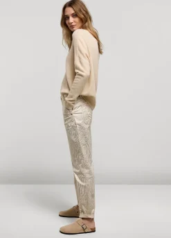 Summum Woman Broek Metallic Print|Vrouwen Broeken & Jumpsuits