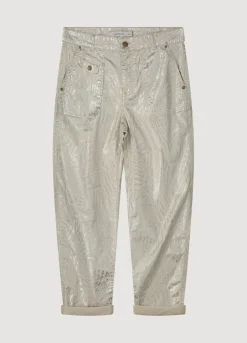 Summum Woman Broek Metallic Print|Vrouwen Broeken & Jumpsuits