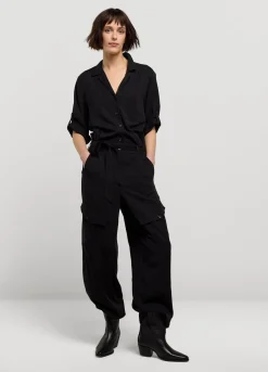 Summum Woman Cargo Jumpsuit|Vrouwen Broeken & Jumpsuits