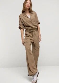 Summum Woman Cargo Jumpsuit|Vrouwen Broeken & Jumpsuits