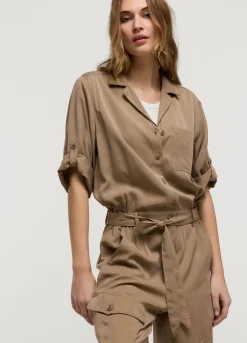 Summum Woman Cargo Jumpsuit|Vrouwen Broeken & Jumpsuits