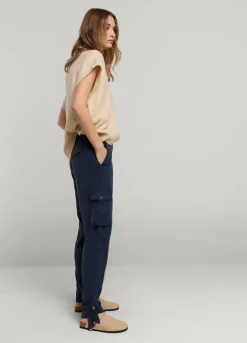 Summum Woman Cargobroek Met Strik|Vrouwen Broeken & Jumpsuits