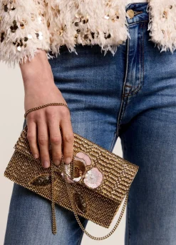 Summum Woman Clutch Met Kralen|Vrouwen Accessoires