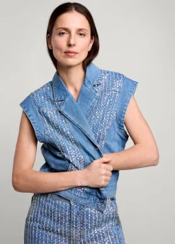 Summum Woman Denim Gilet|Vrouwen Blazers & Jasjes