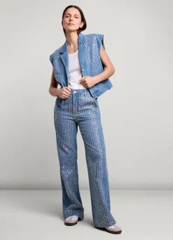 Summum Woman Denim Gilet|Vrouwen Blazers & Jasjes