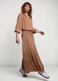 Summum Woman Drapey Satin Rok|Vrouwen Rokken