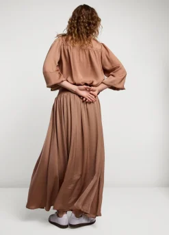 Summum Woman Drapey Satin Rok|Vrouwen Rokken