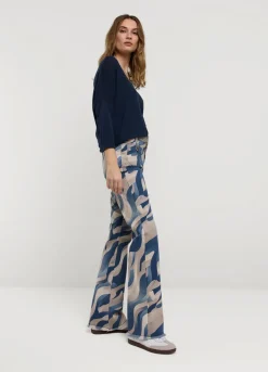 Summum Woman Flared Broek Met Print|Vrouwen Broeken & Jumpsuits