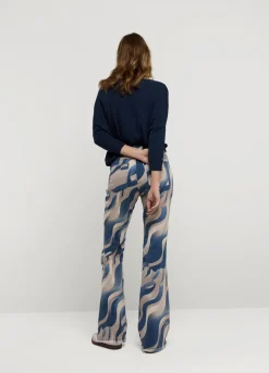 Summum Woman Flared Broek Met Print|Vrouwen Broeken & Jumpsuits