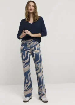 Summum Woman Flared Broek Met Print|Vrouwen Broeken & Jumpsuits
