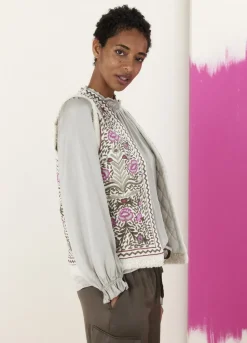 Summum Woman Geborduurd Gilet|Vrouwen Blazers & Jasjes