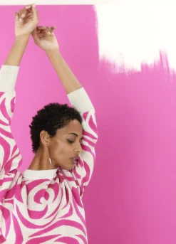 Summum Woman Gebreide Jacquard Trui|Vrouwen Truien & Vesten