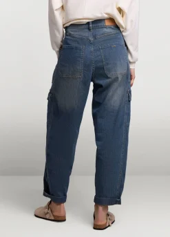 Summum Woman Gestreepte Cargo Jeans|Vrouwen Jeans