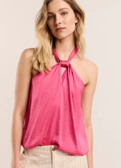 Summum Woman Glanzend Haltersinglet|Vrouwen Tops & T-Shirts