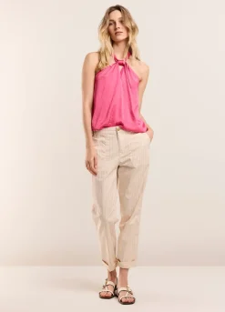 Summum Woman Glanzend Haltersinglet|Vrouwen Tops & T-Shirts