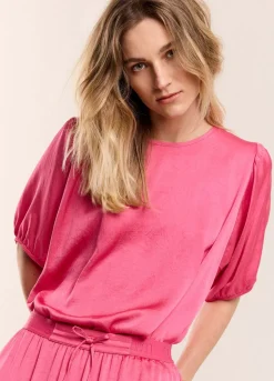 Summum Woman Glanzende Reversibel Top|Vrouwen Tops & T-Shirts