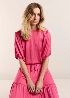 Summum Woman Glanzende Reversibel Top|Vrouwen Tops & T-Shirts