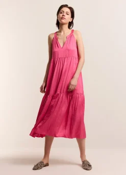 Summum Woman Glanzende Strokenjurk|Vrouwen Jurken