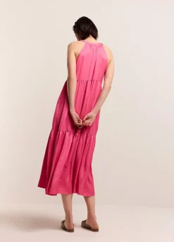 Summum Woman Glanzende Strokenjurk|Vrouwen Jurken