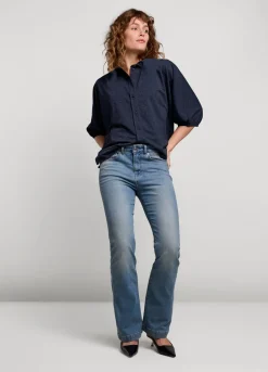 Summum Woman Glimmende Overhemdblouse|Vrouwen Blouses