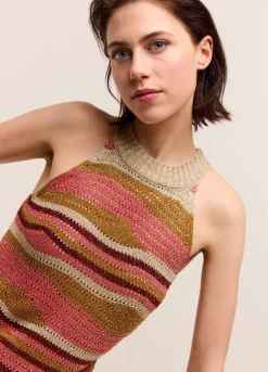 Summum Woman Glinsterende Haltertop|Vrouwen Tops & T-Shirts