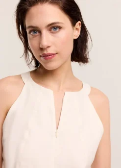 Summum Woman Haltertop Met Blinde Rits|Vrouwen Tops & T-Shirts
