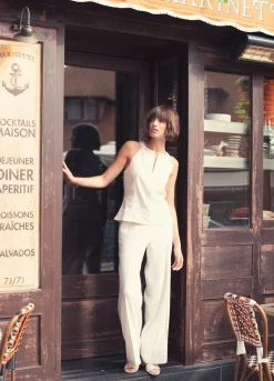 Summum Woman Haltertop Met Blinde Rits|Vrouwen Tops & T-Shirts