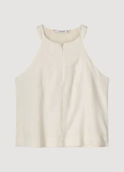 Summum Woman Haltertop Met Blinde Rits|Vrouwen Tops & T-Shirts