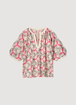 Summum Woman Handgeborduurd Top|Vrouwen Tops & T-Shirts