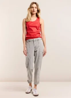 Summum Woman Indigo Streepjesdenim|Vrouwen Broeken & Jumpsuits