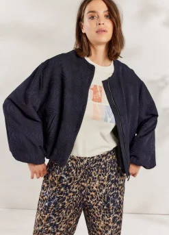 Summum Woman Jacquard Bomberjack|Vrouwen Jassen