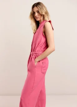 Summum Woman Katoen-Linnen Jumpsuit|Vrouwen Broeken & Jumpsuits