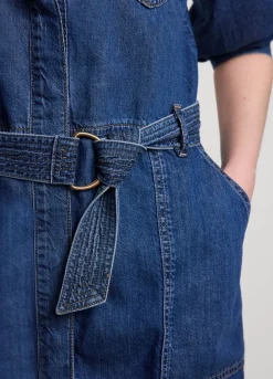 Summum Woman Korte Denim Jurk|Vrouwen Jurken