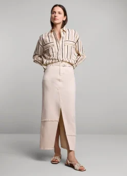 Summum Woman Lange Denim Rok|Vrouwen Rokken