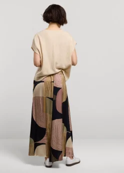 Summum Woman Lange Rok Met Print|Vrouwen Rokken