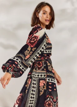 Summum Woman Lange Wikkeljurk|Vrouwen Jurken