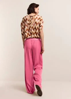 Summum Woman Luchtige Broek Met Rechte Pijp|Vrouwen Broeken & Jumpsuits