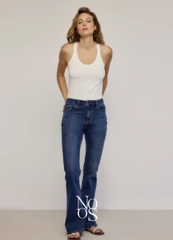 Summum Woman Luxury Basic Singlettop Met Gekruiste Schouderbanden|Vrouwen Tops & T-Shirts