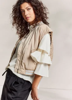 Summum Woman Mouwloos Bomberjack|Vrouwen Blazers & Jasjes