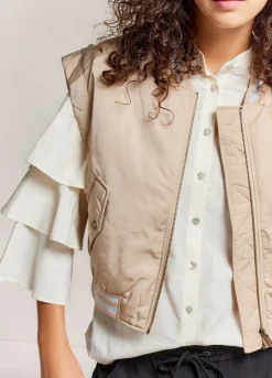 Summum Woman Mouwloos Bomberjack|Vrouwen Blazers & Jasjes