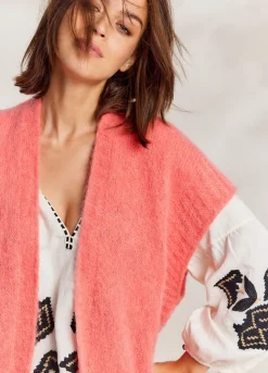 Summum Woman Mouwloos Open Vest|Vrouwen Truien & Vesten