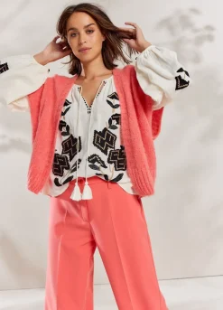 Summum Woman Mouwloos Open Vest|Vrouwen Truien & Vesten